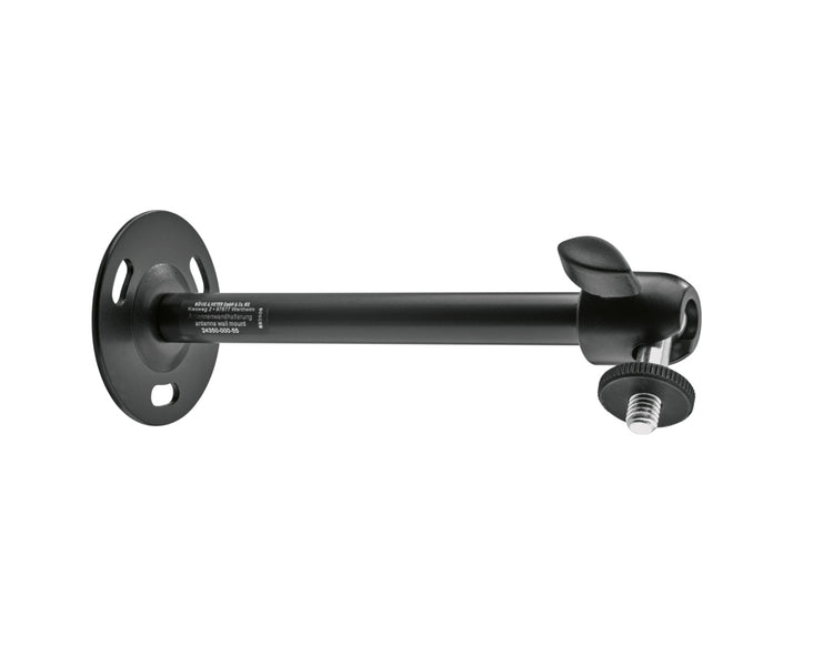 KMS24350 - K&M 24350 Universal Mic or Antenna Wall Mount 205mm 360degree Swivel Black Image 2
