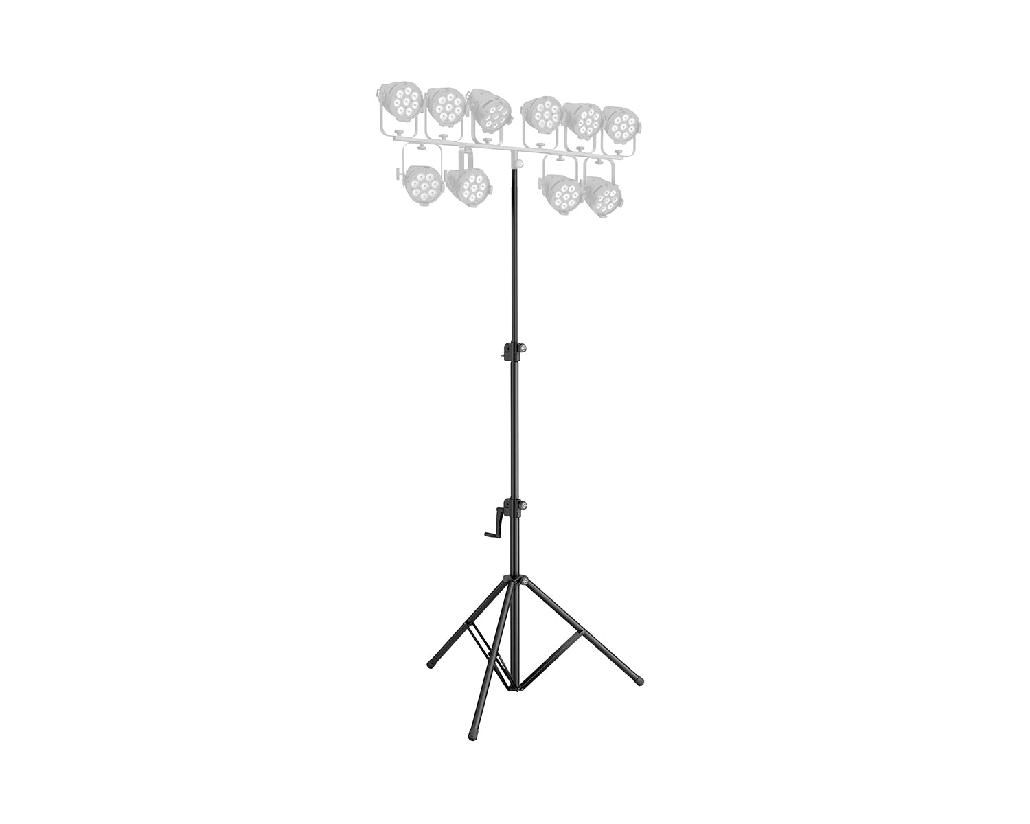 KMS24730 - K&M 24730 Wind up Stand for Lighting or Loudspeakers 1405 3000mm Black Image 6