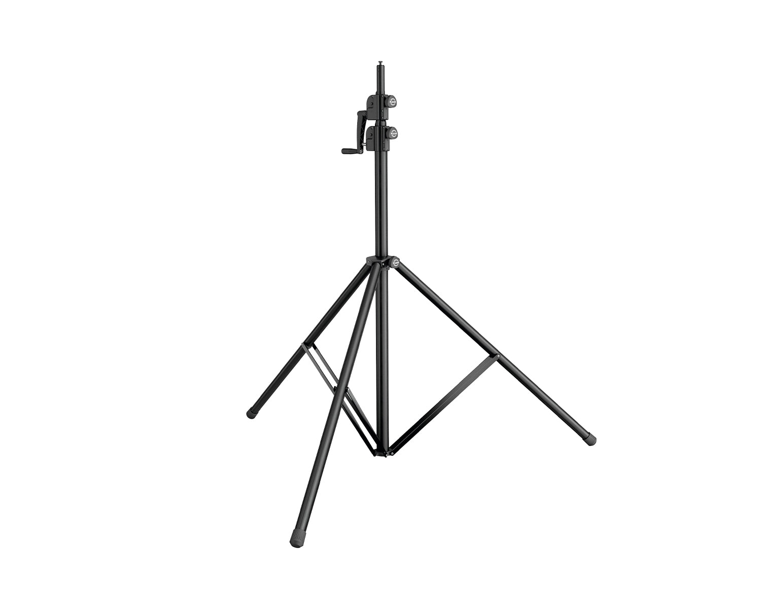 KMS24740 - K&M 24740 Wind up Stand for Lighting or Loudspeakers 1715 4000mm Black Image 1