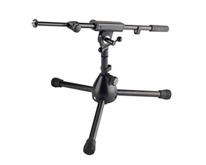 KMS25950 - K&M 25950 Extra Low Telescopic Boom Mic Stand with Short Heavy Legs Image 1