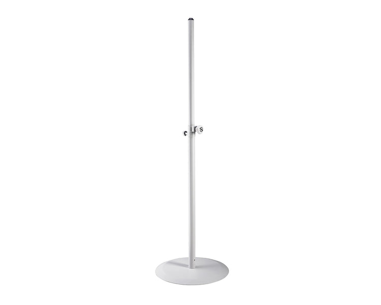 KMS26735W - K&M 26735 WHITE Round Heavy Base Telescopic Speaker Stand Image 1