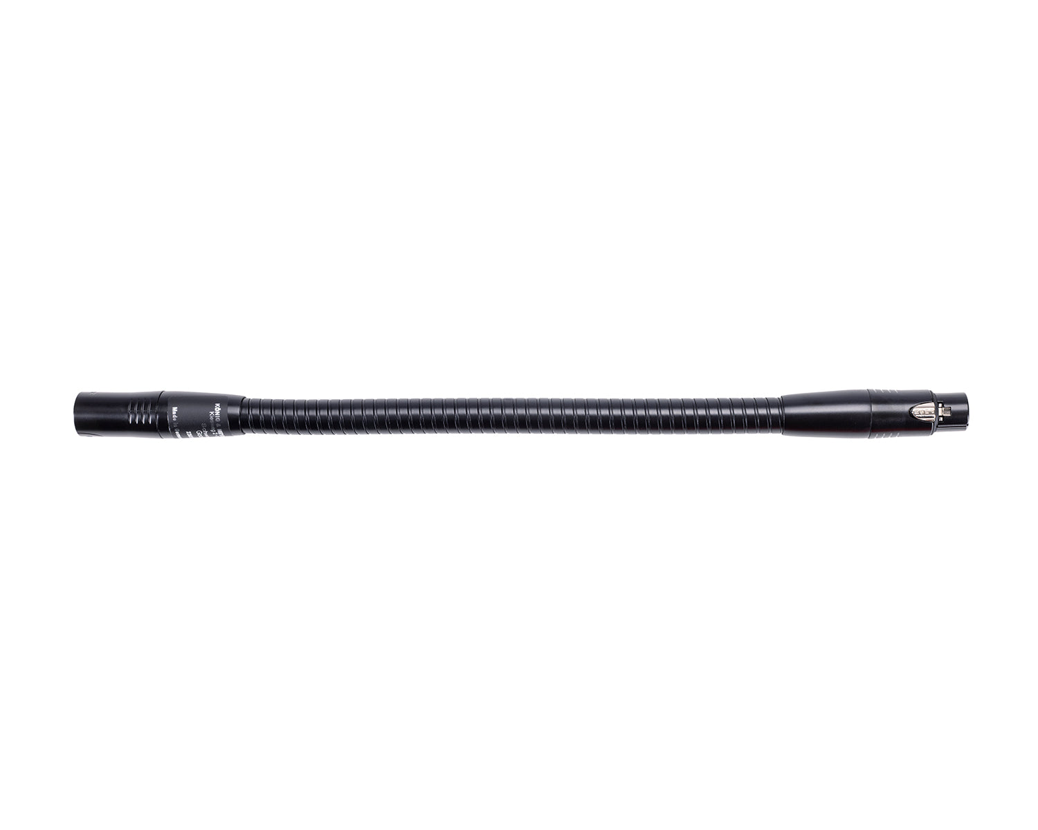 KMSSPARE00072 - K&M 23035 Gooseneck XLR3 Male  XLR3 Female Black 350mm Image 1
