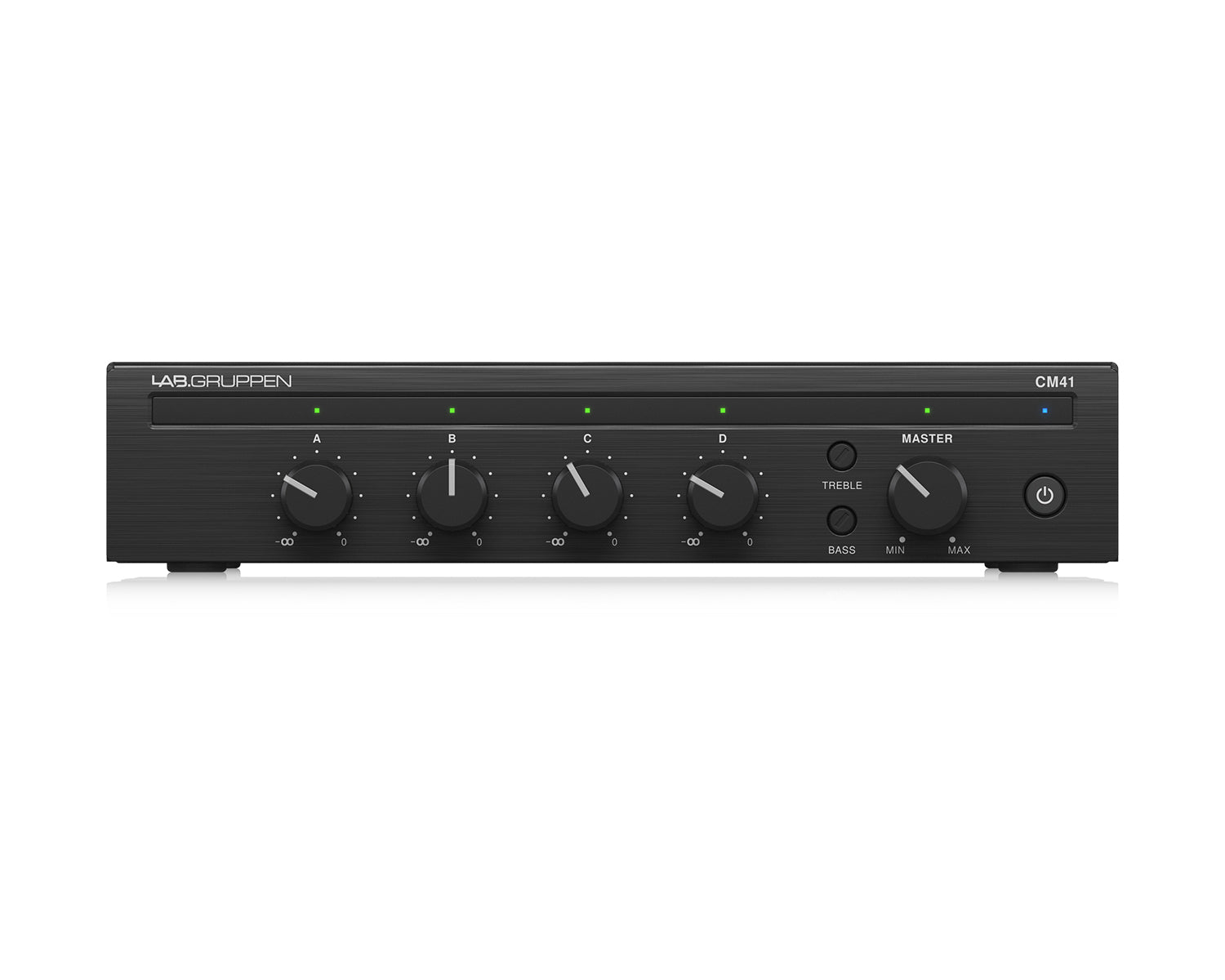 LABCM41 - Lab Gruppen CM41 Commercial Rack Mounted Mixer 4 In or 1 Out 19inch Half Rack Image 1