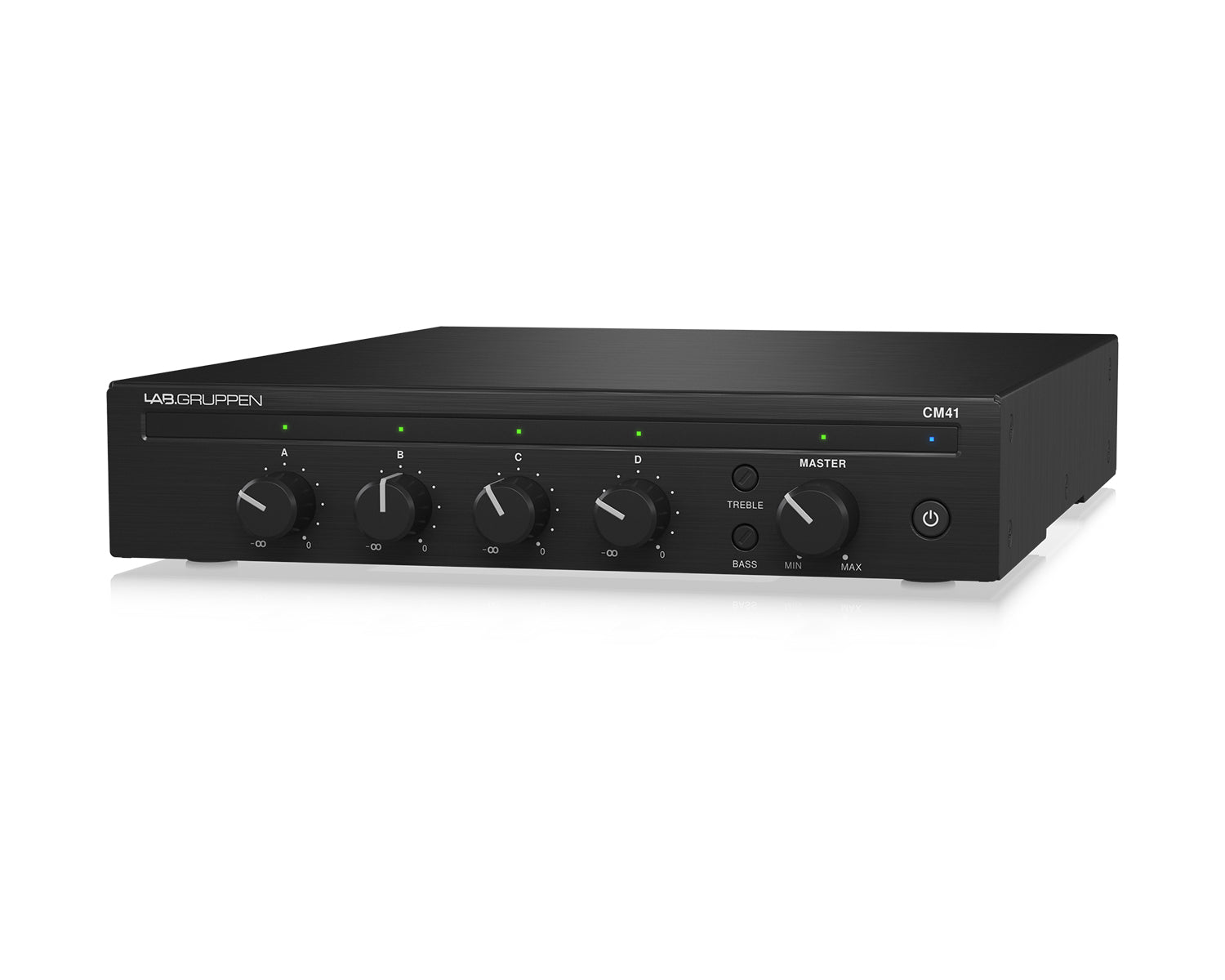LABCM41 - Lab Gruppen CM41 Commercial Rack Mounted Mixer 4 In or 1 Out 19inch Half Rack Image 2