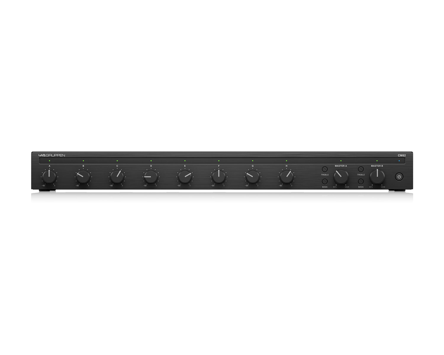 LABCM82 - Lab Gruppen CM82 Commercial Rack Mounted Mixer 8 In or 2 Out 19inch 1U Image 1