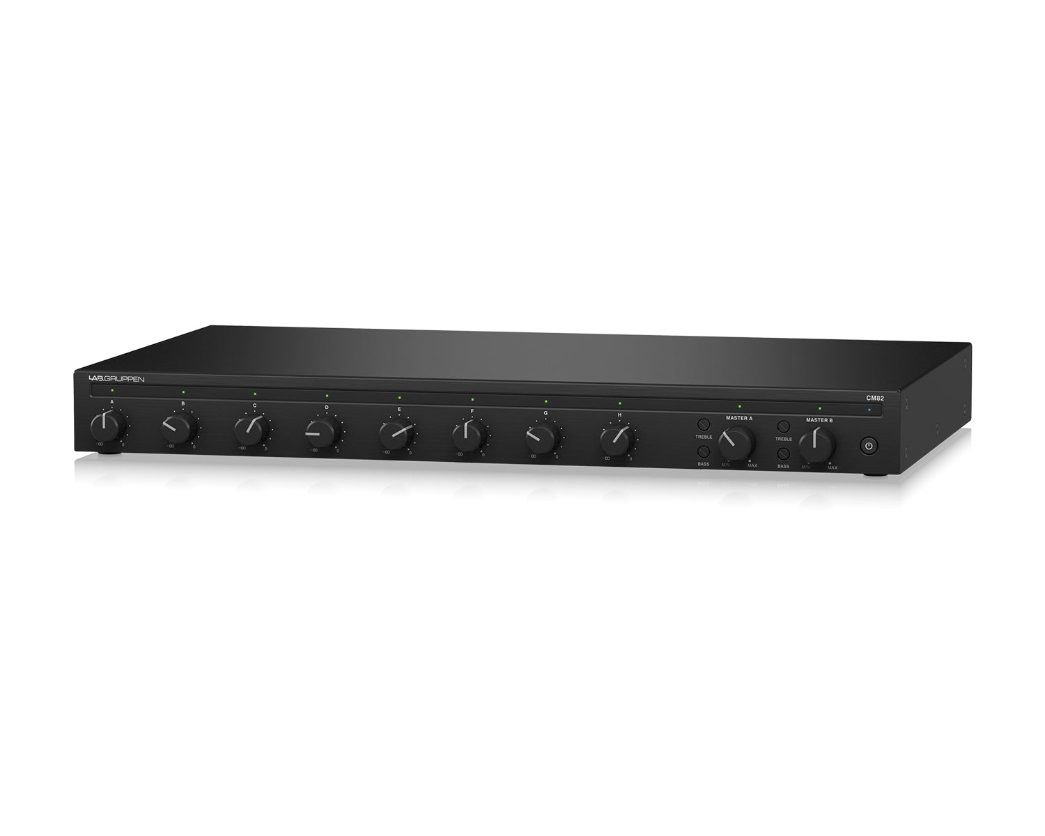 LABCM82 - Lab Gruppen CM82 Commercial Rack Mounted Mixer 8 In or 2 Out 19inch 1U Image 2