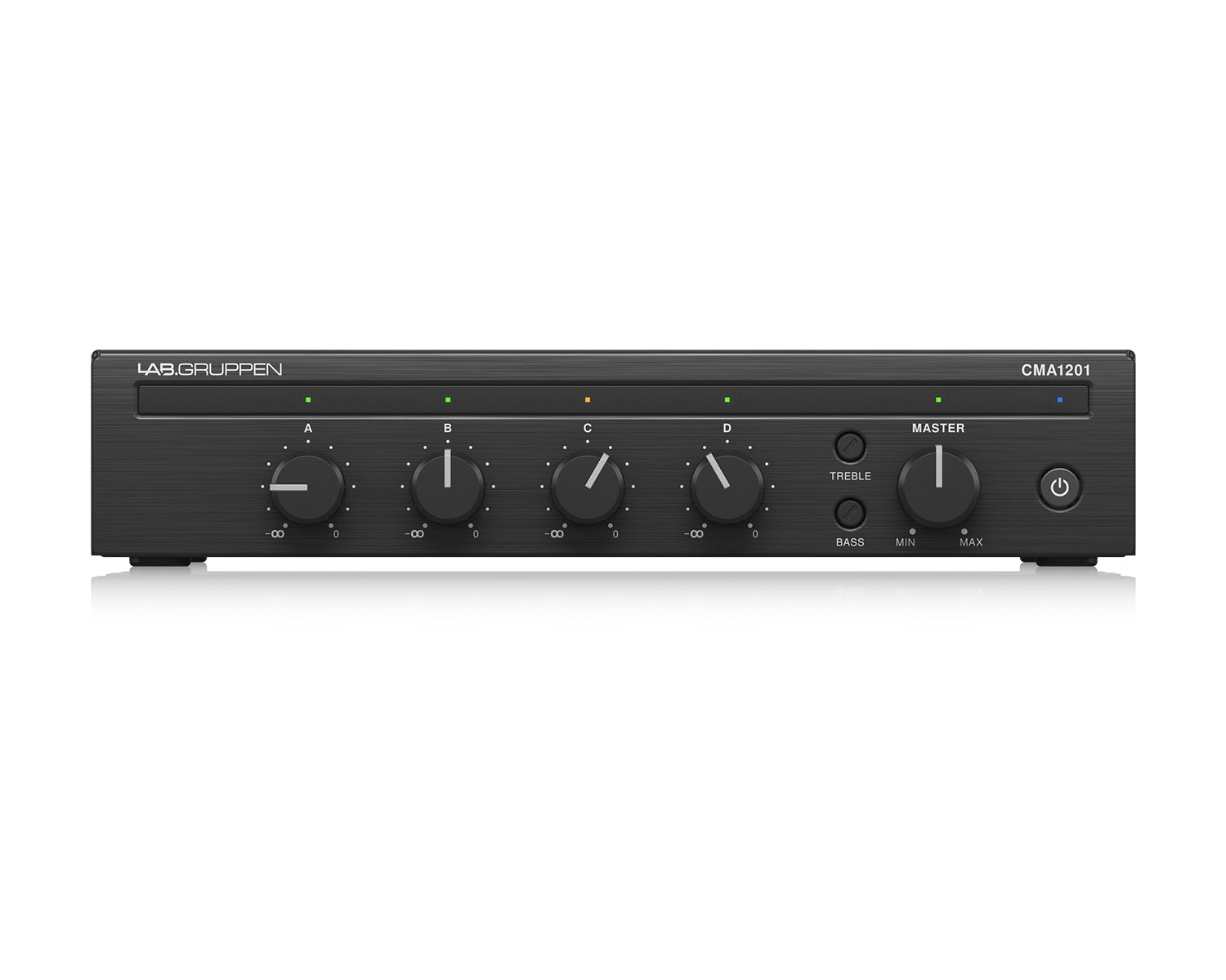 LABCMA1201 - Lab Gruppen CMA1201 Commercial Mixer Amplifier 120W 100V Half Rack Image 1