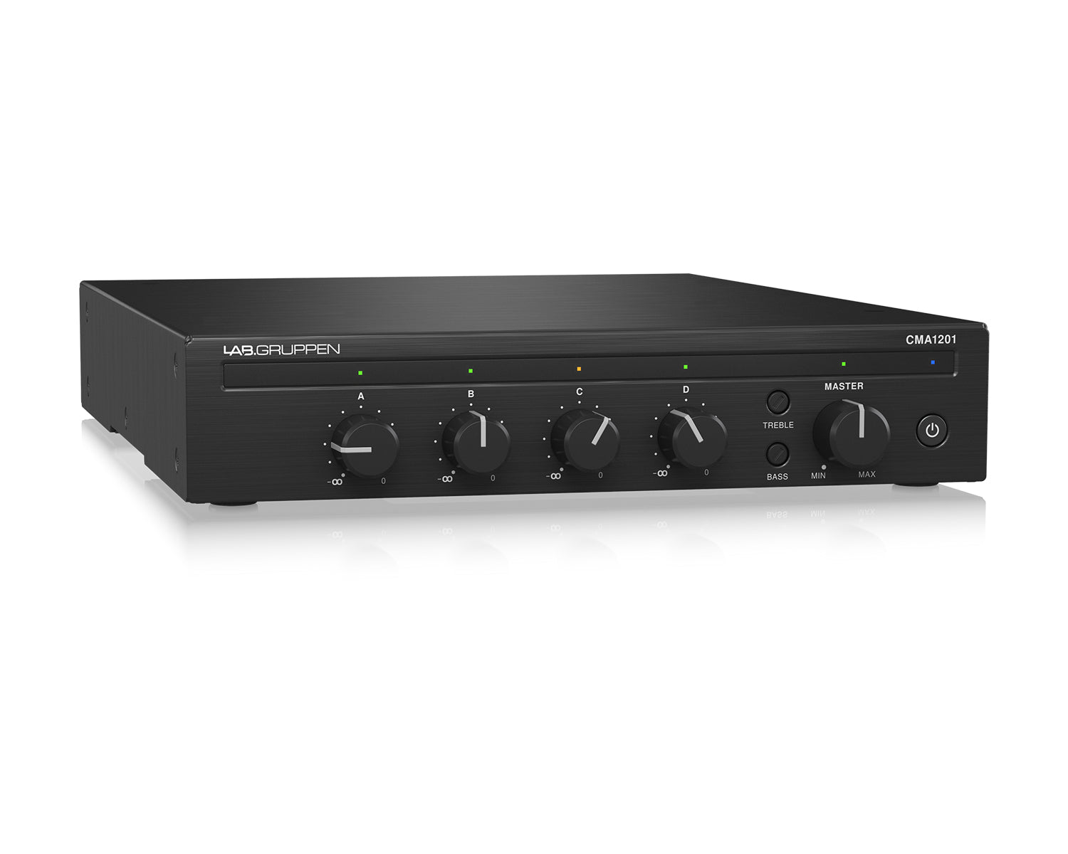 LABCMA1201 - Lab Gruppen CMA1201 Commercial Mixer Amplifier 120W 100V Half Rack Image 2