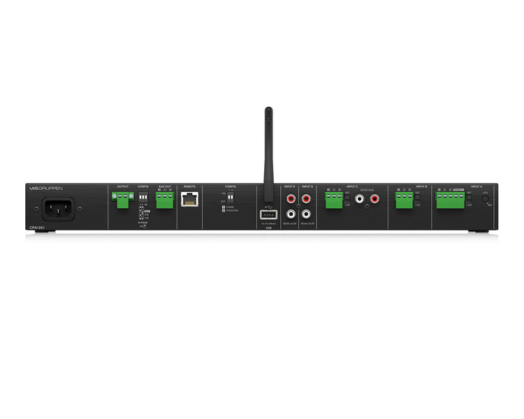 LABCPA1201 - Lab Gruppen CPA1201 Commercial Mixer Amp 120W w or 5 Inputs or Bluetooth or USB 1U Image 5