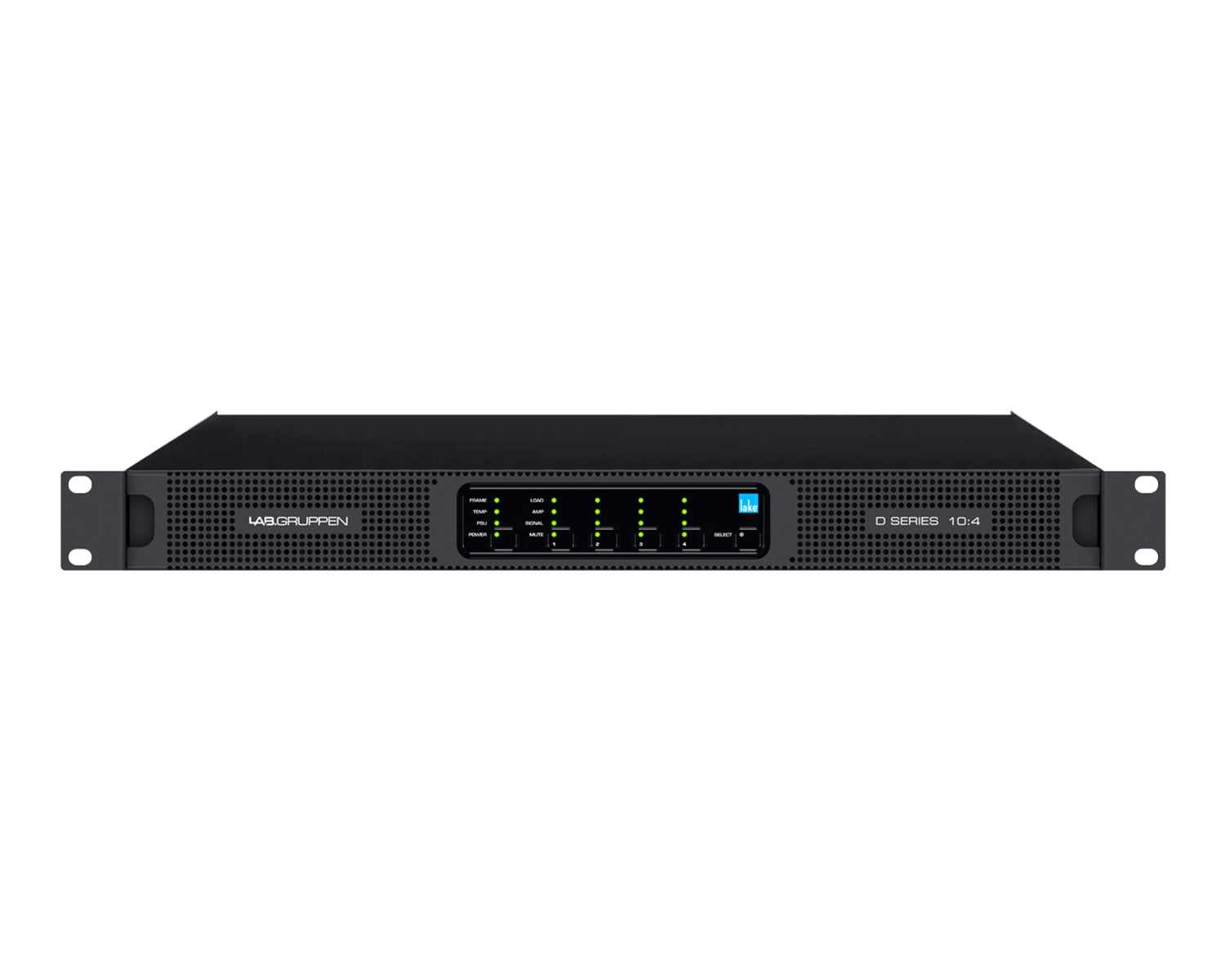 LABD104L - Lab Gruppen D 10:4L 4 Channel High Powered Amplifier 4x250W DSP and Dante 1U Image 1