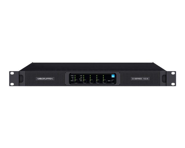LABD104L - Lab Gruppen D 10:4L 4 Channel High Powered Amplifier 4x250W DSP and Dante 1U Image 1