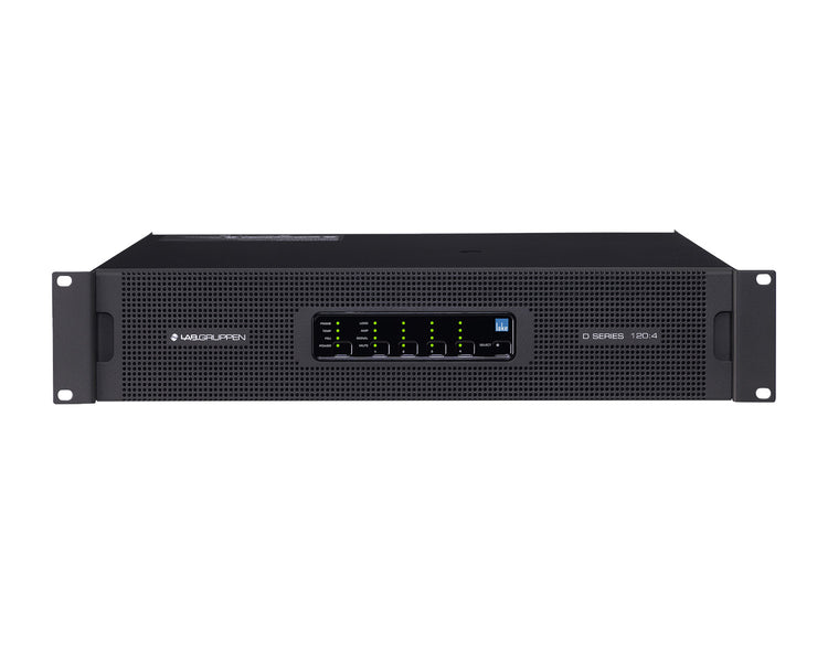 LABD1204L - Lab Gruppen D 120:4L 4 Channel High Powered Amplifier 4x3000W DSP and Dante 2U Image 1