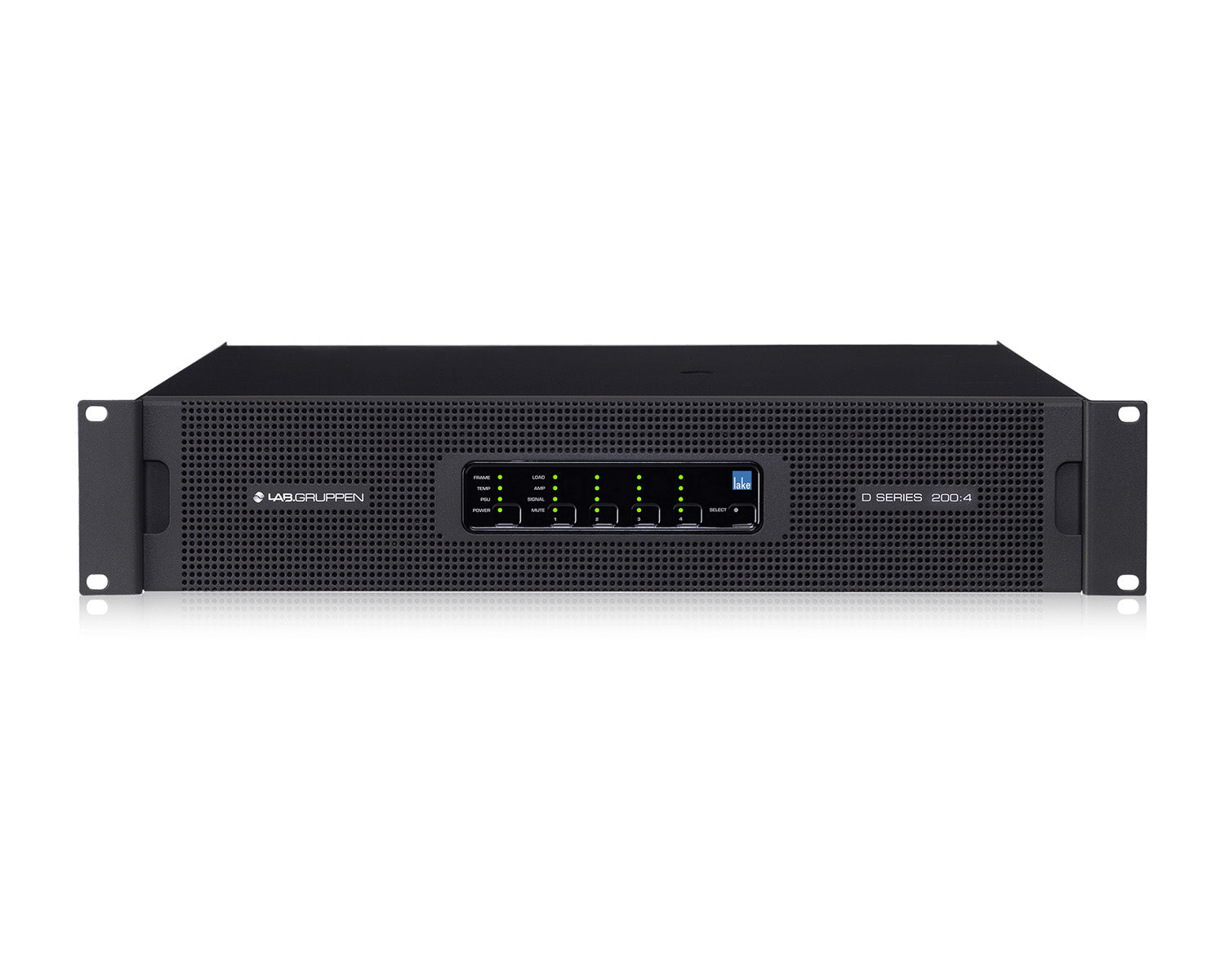 LABD2004L - Lab Gruppen D 200:4L 4 Channel High Powered Amplifier 4x5000W DSP and Dante 2U Image 1