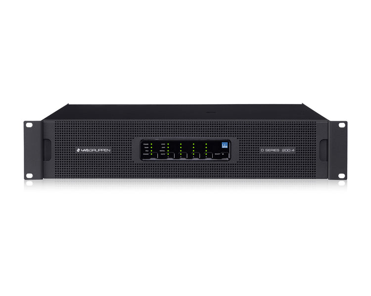LABD2004L - Lab Gruppen D 200:4L 4 Channel High Powered Amplifier 4x5000W DSP and Dante 2U Image 1