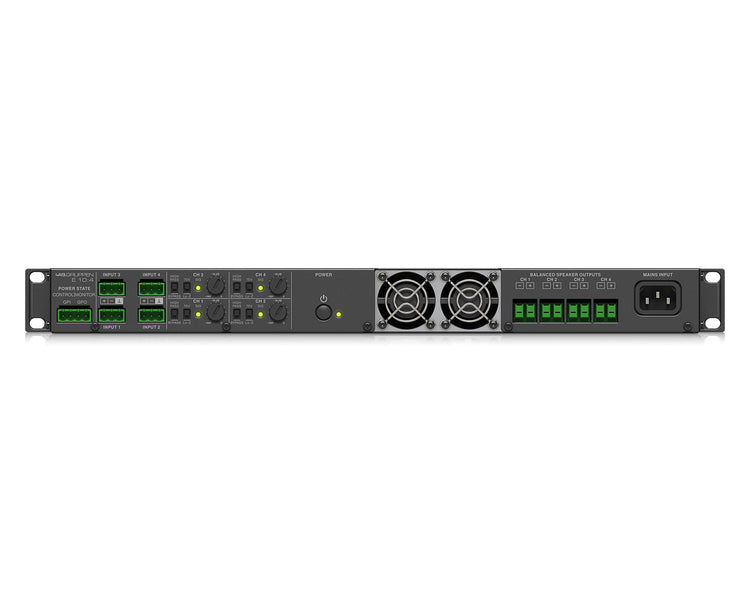 LABE104 - Lab Gruppen E10:4 Energy Efficient Class D Amplifier 4x250W 19inch 1U Image 4