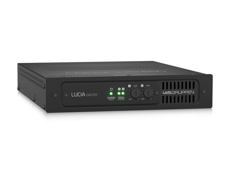 LABL2402M - Lab Gruppen LUCIA 240 or 2M 2 Channel Compact Matrix Amplifier 2x120W and DSP Image 3
