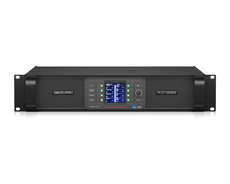 LABPLM20K44B - Lab Gruppen PLM and 20K44 BP Power Amp 4X5000W Binding Out or DSP and Dante 2U  Image 1