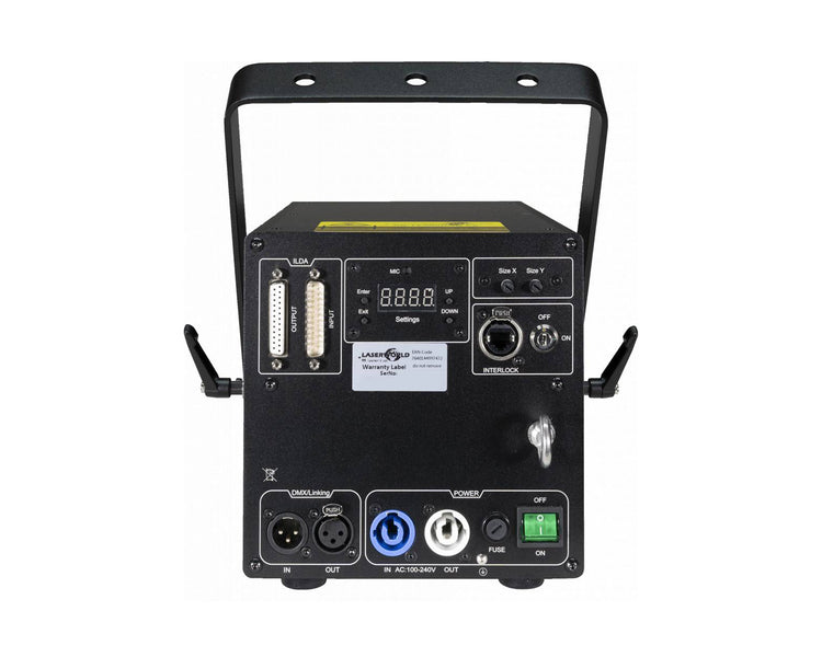 LASCS12000MK2 - Laserworld CS 12000RGB FX MK2 12000mW Full Colour Laser 28kpps DMX or ILDA Image 4