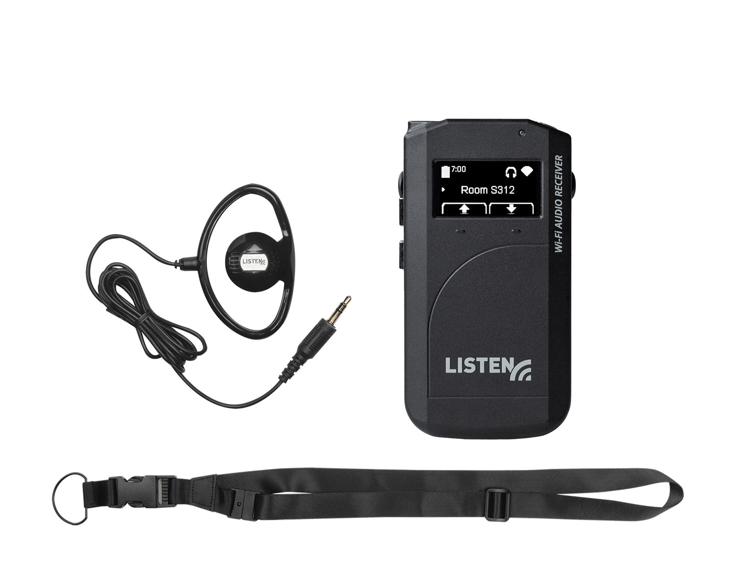 LISLWR1050P1 - Listen Technologies LWR 1050 P1 ListenWIFI Wi Fi Audio Receiver (Package 1) Image 1
