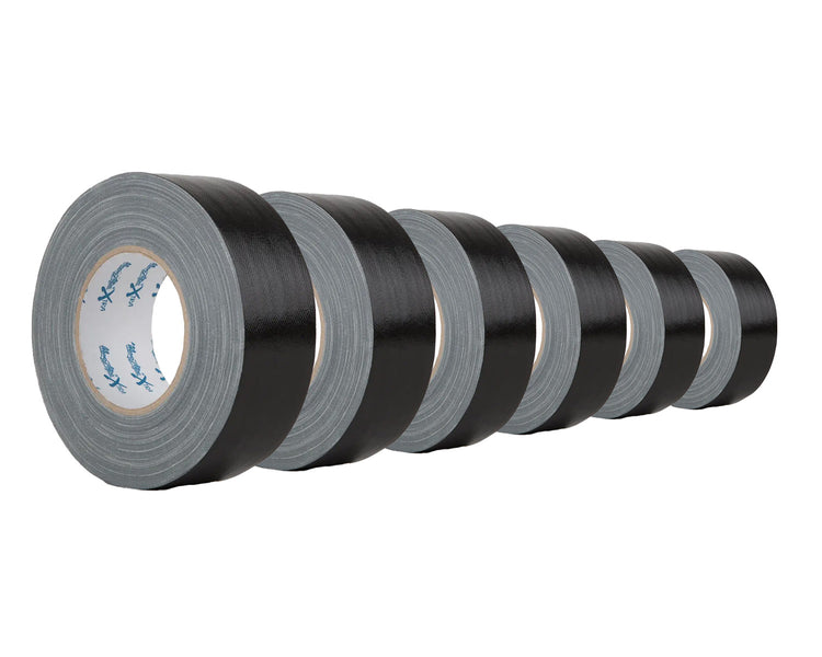 LMKCTME50BK6 - Le Mark MagTape XTRA GLOSS Gaffer or Duct Tape 50mmx50m BLACK *6 PACK* Image 1