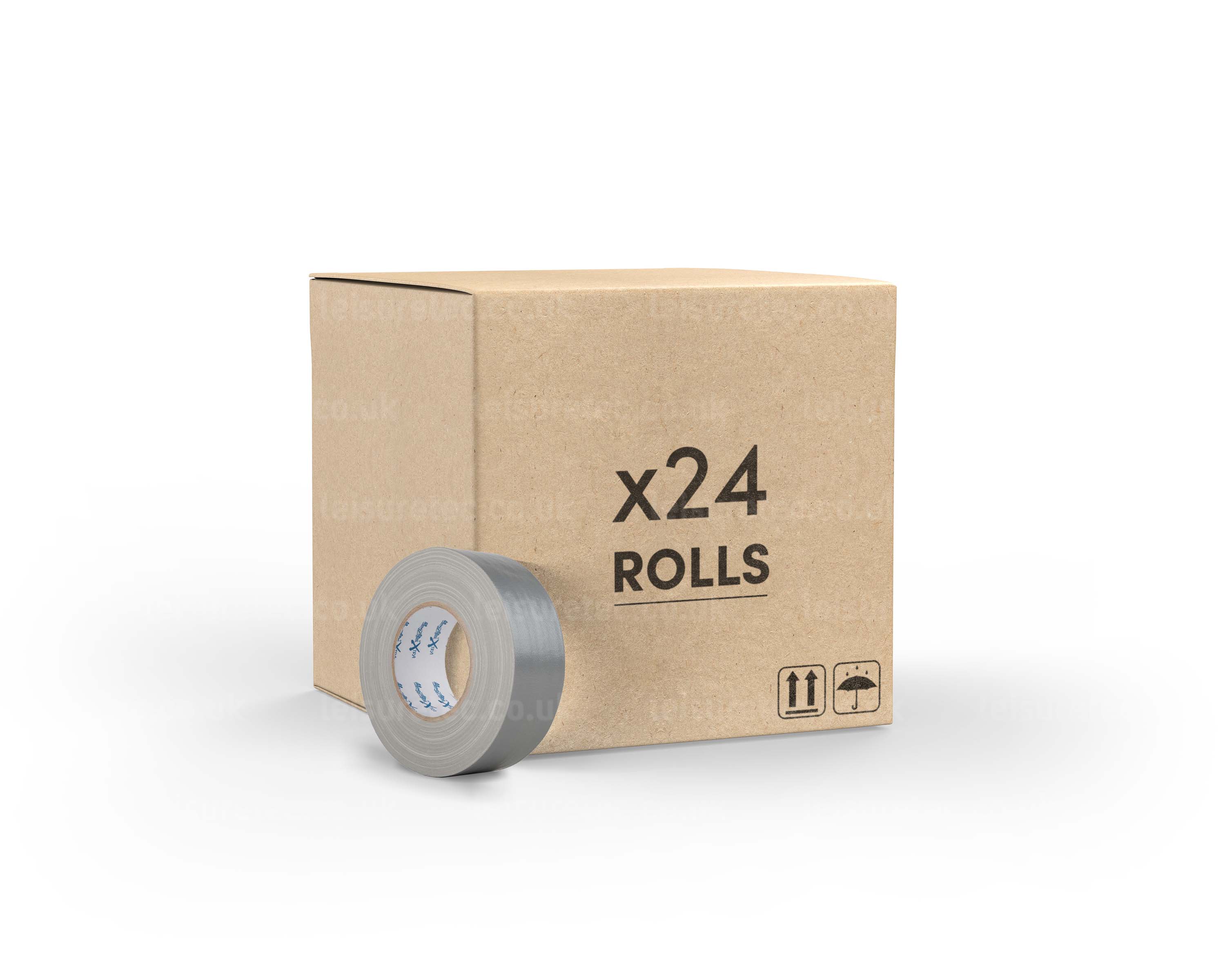 LMKCTME50S24 - Le Mark MagTape XTRA GLOSS Gaffer or Duct Tape 50mmx50m SILVER *24 PACK* Image 1