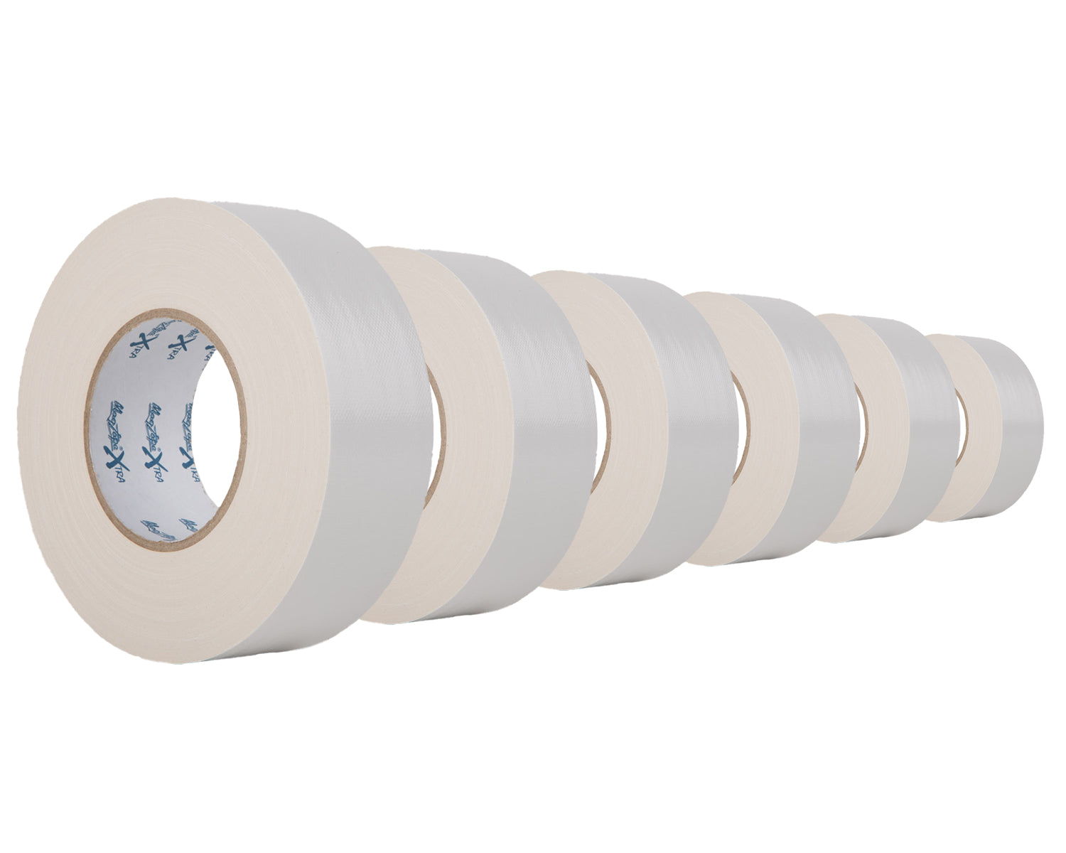 LMKCTME50W6 - Le Mark MagTape XTRA GLOSS Gaffer or Duct Tape 50mmx50m WHITE *6 PACK* Image 1
