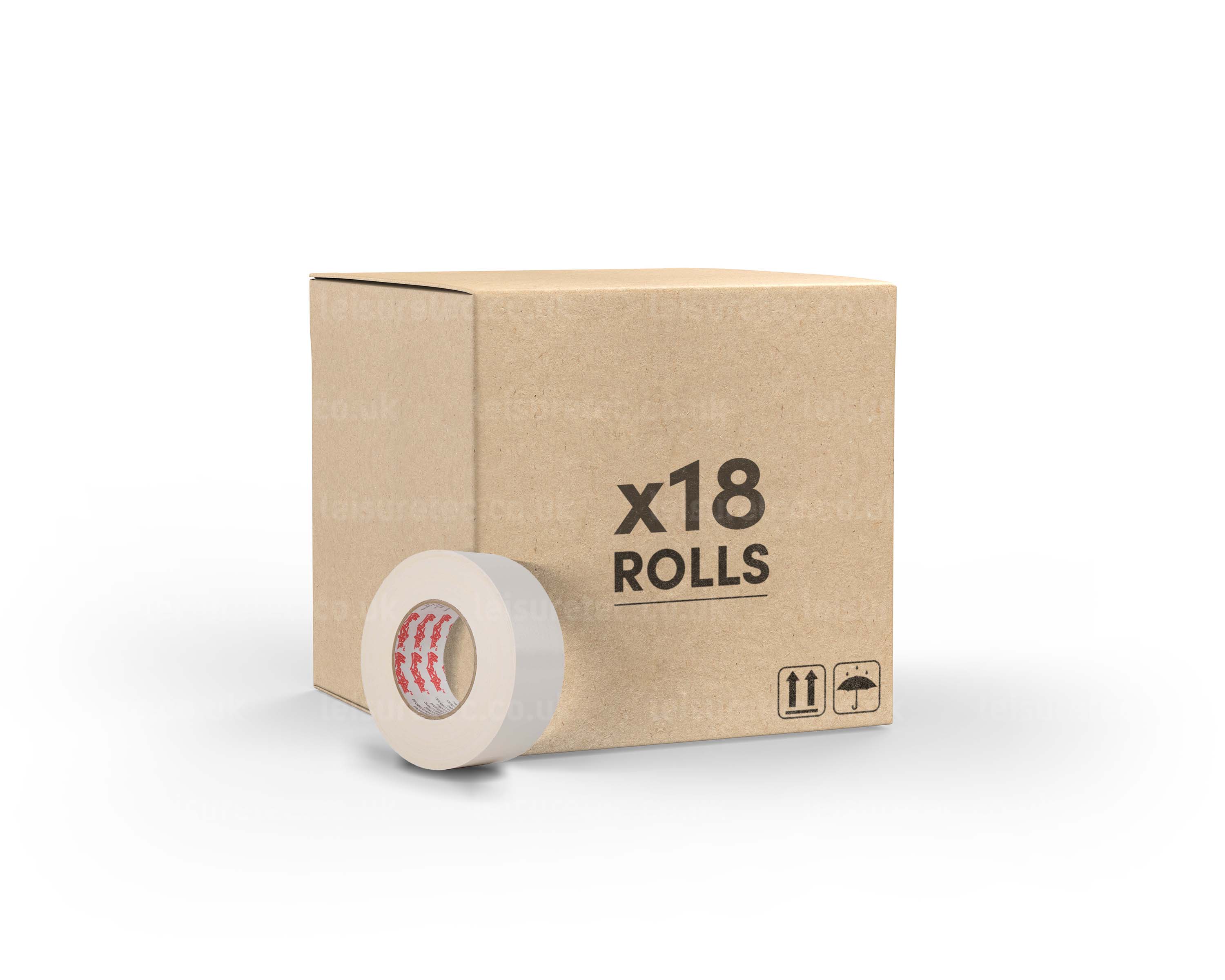 LMKCTMG50W18 - Le Mark MagTape ORIGINAL Gloss Gaffer or Duct Tape 50mmx50m WHITE *18 PACK* Image 1