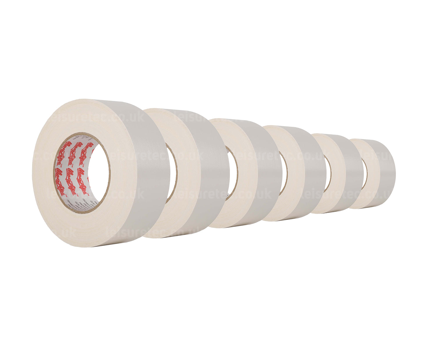 LMKCTMG50W6 - Le Mark MagTape ORIGINAL Gloss Gaffer or Duct Tape 50mmx50m WHITE *6 PACK* Image 1