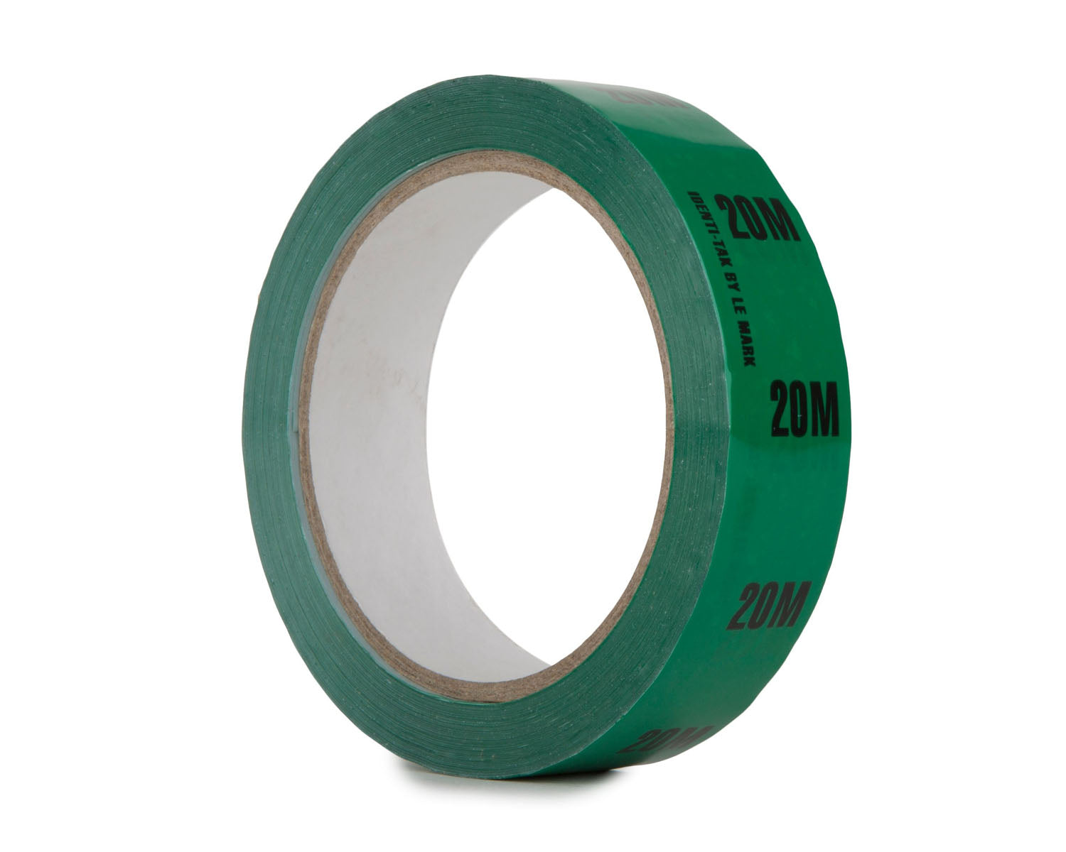 LMKIDT25G20 - Le Mark Identi Tak Cable Length ID Tape 24mm x 33m 20M Green Image 1