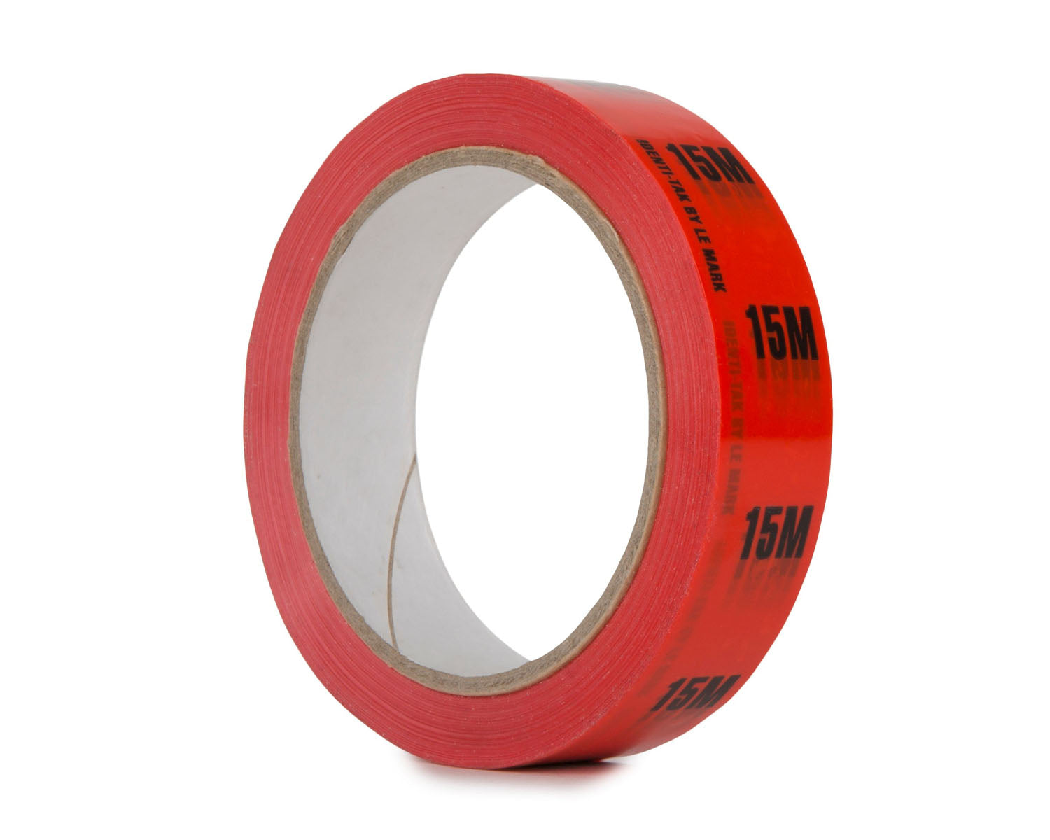 LMKIDT25R15 - Le Mark Identi Tak Cable Length ID Tape 24mm x 33m 15M Red Image 1