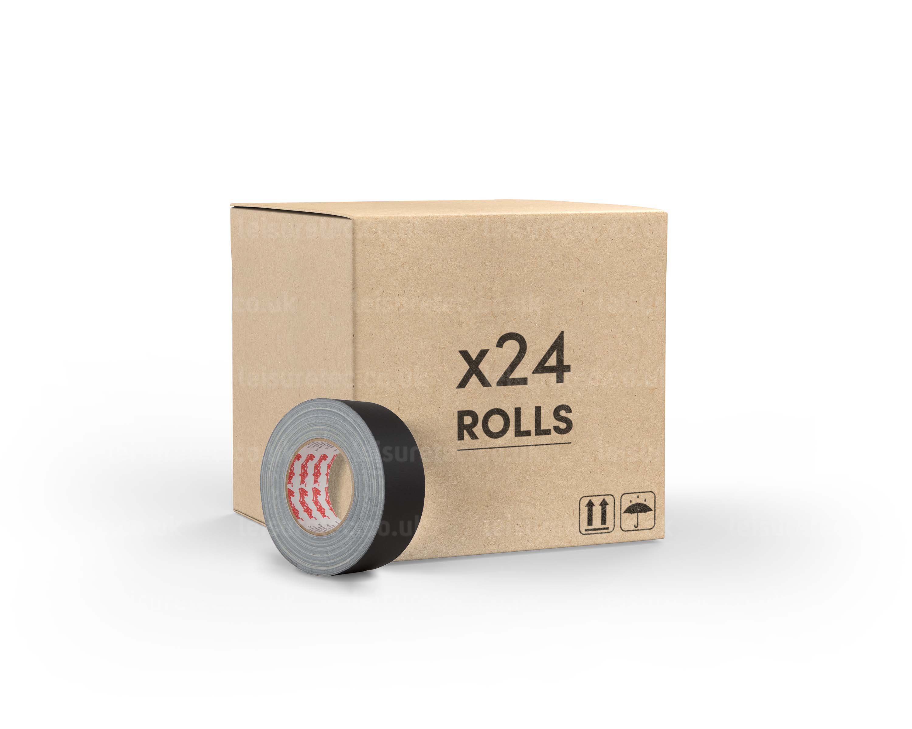 LMKMTM500B24 - Le Mark MagTape MATT 500 Gaffer Tape 50mm x 50m BLACK *24 PACK* Image 1
