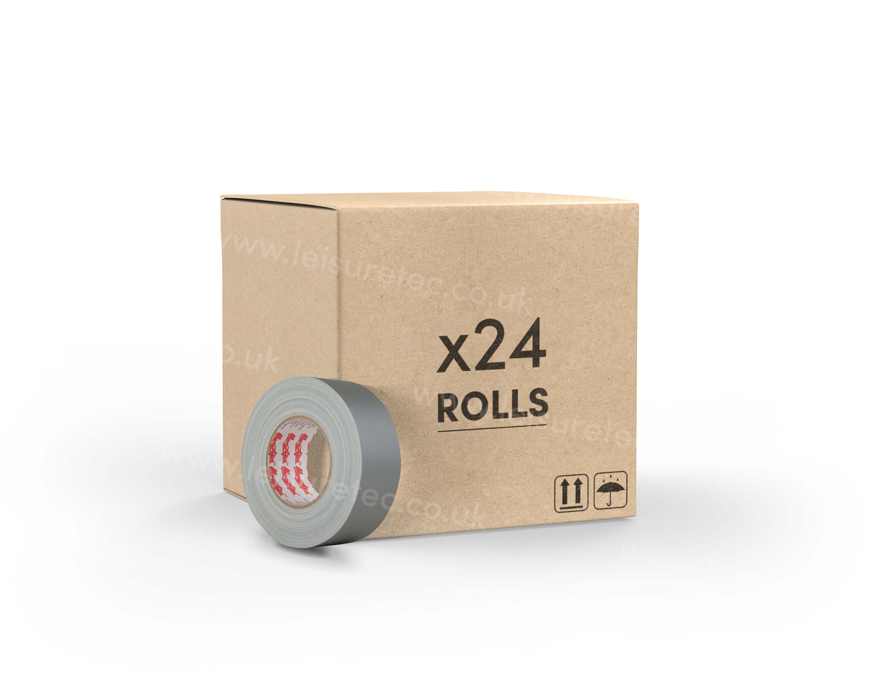 LMKMTM500S24 - Le Mark MagTape MATT 500 Gaffer Tape 50mm x 50m SILVER *24 PACK* Image 1