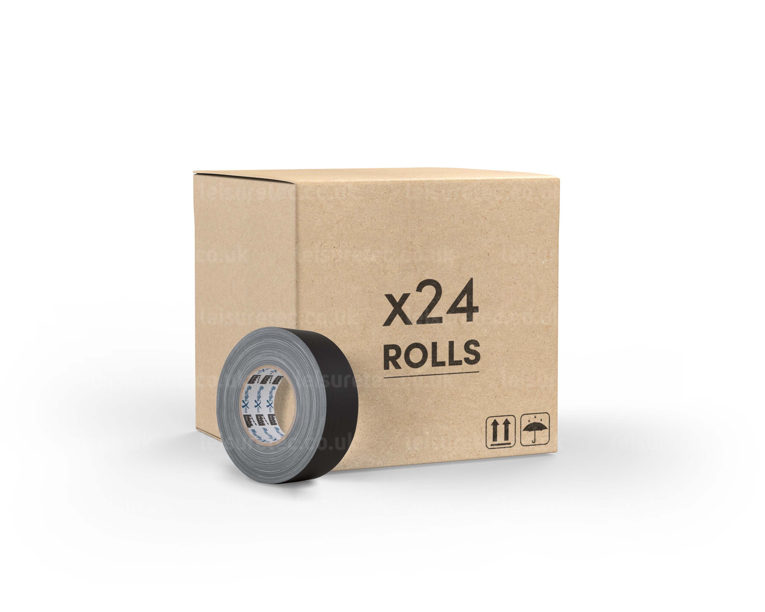 LMKMTXMB24 - Le Mark MagTape XTRA MATT Gaffer Tape 50mmx50m BLACK *24 PACK* Image 1