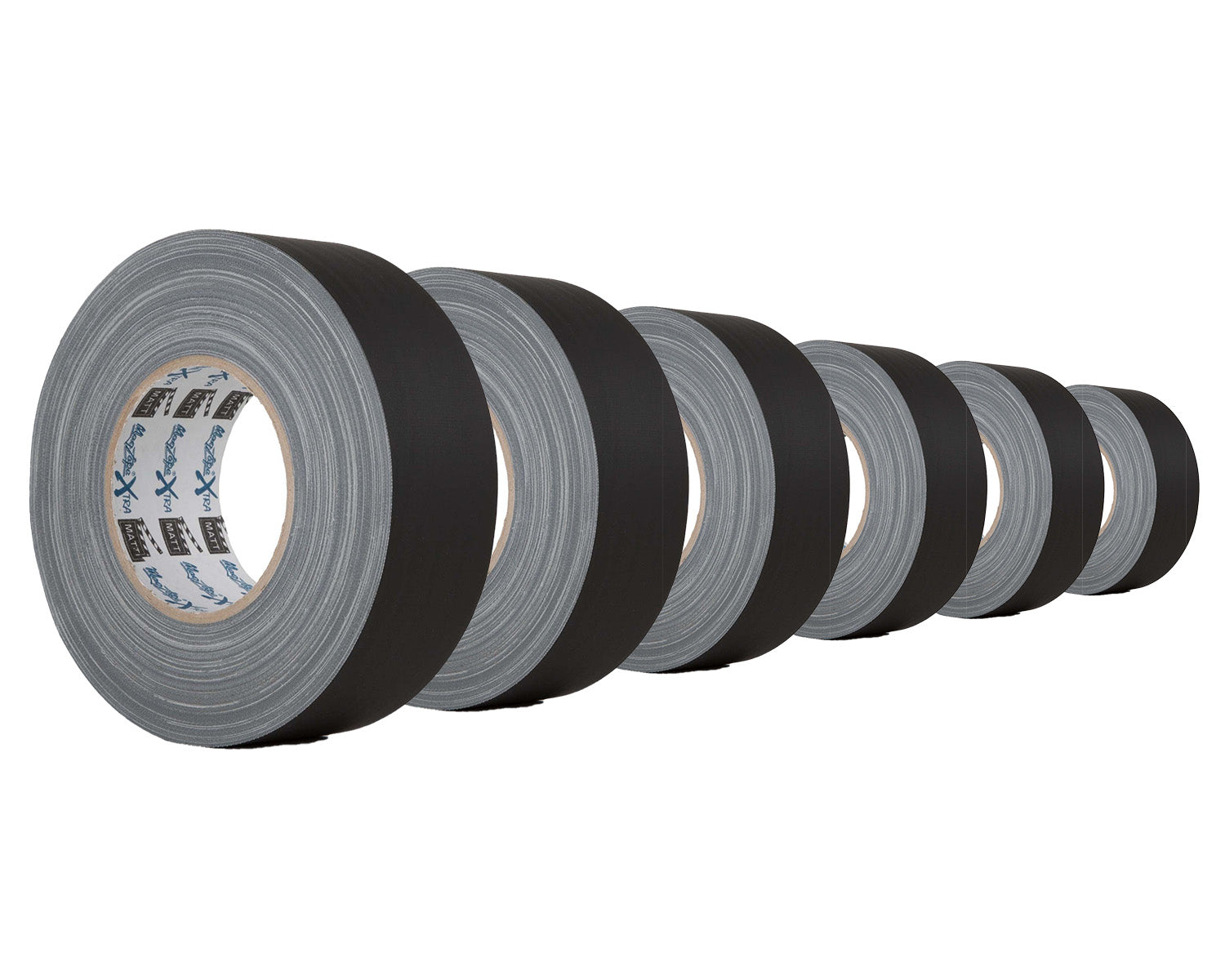 LMKMTXMB6 - Le Mark MagTape XTRA MATT Gaffer Tape 50mmx50m BLACK *6 PACK* Image 1