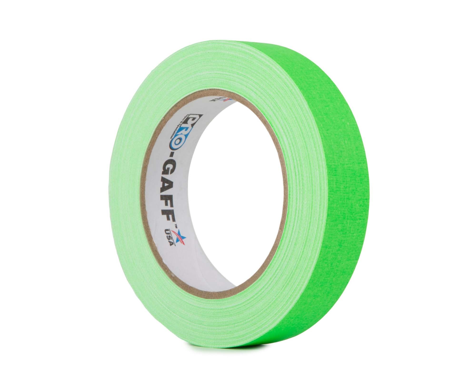 LMKPGF2425GN - Le Mark Pro Gaff FLUORESCENT Gaffer Tape 24mm x 25yds GREEN Image 1