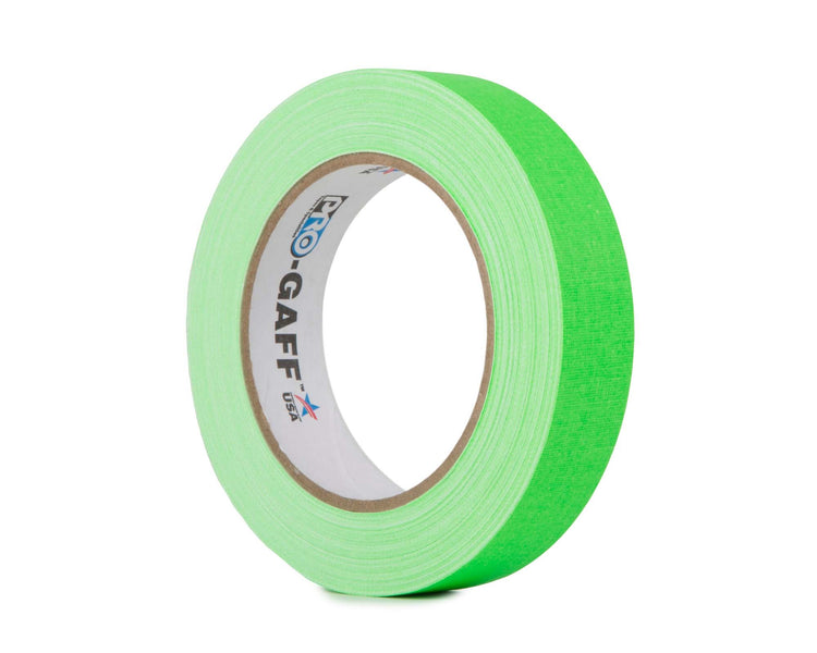 LMKPGF2425GN - Le Mark Pro Gaff FLUORESCENT Gaffer Tape 24mm x 25yds GREEN Image 1