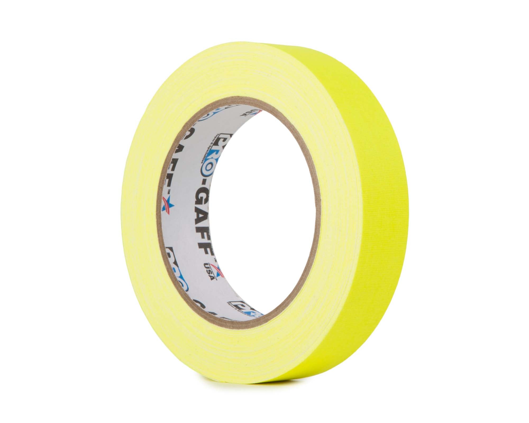 LMKPGF2425YE - Le Mark Pro Gaff FLUORESCENT Gaffer Tape 24mm x 25yds YELLOW Image 1