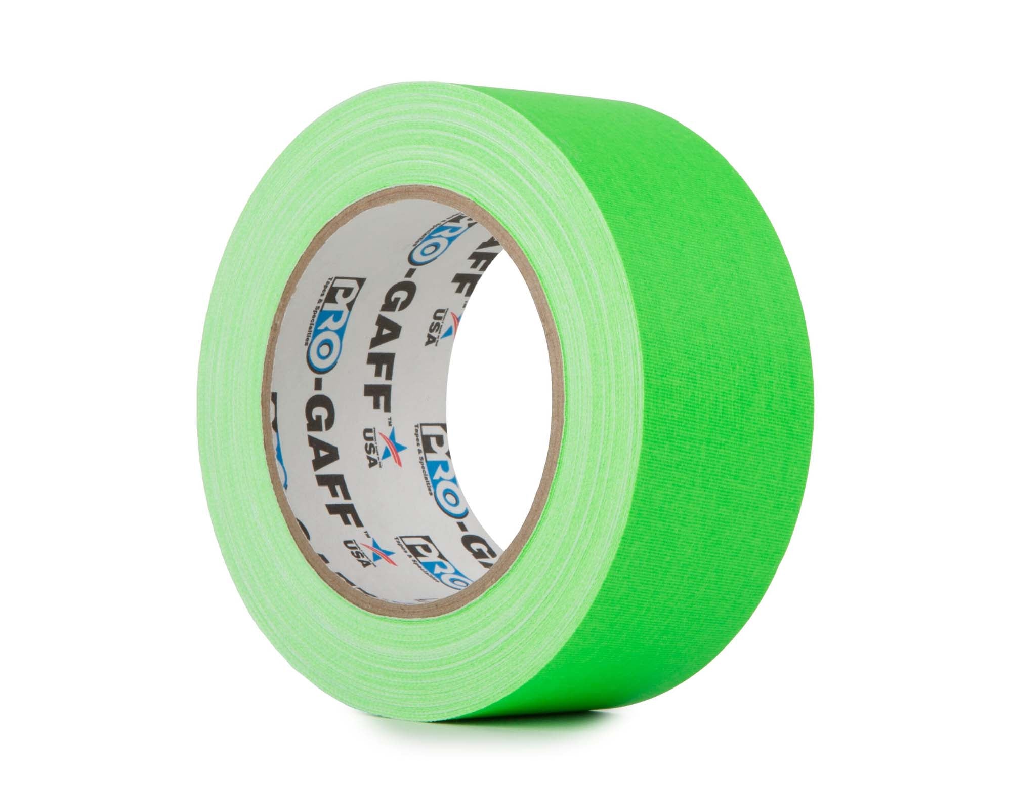 LMKPGF4825GN - Le Mark Pro Gaff FLUORESCENT Gaffer Tape 48mm x 25yds GREEN Image 1