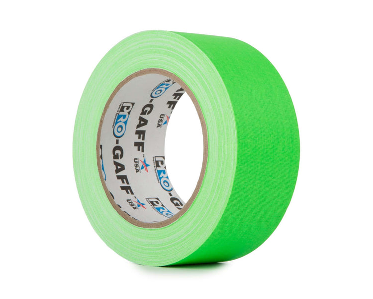 LMKPGF4825GN - Le Mark Pro Gaff FLUORESCENT Gaffer Tape 48mm x 25yds GREEN Image 1