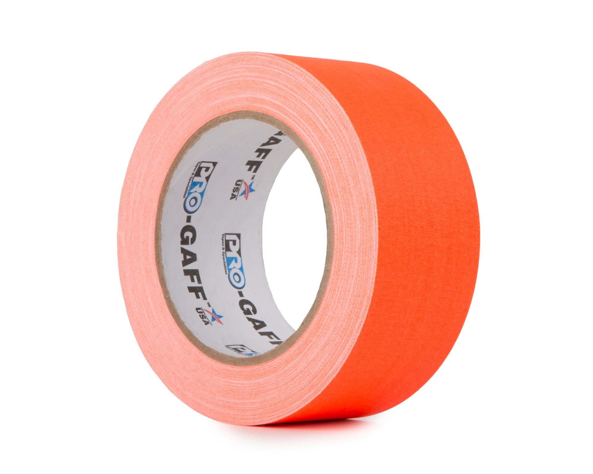 LMKPGF4825OR - Le Mark Pro Gaff FLUORESCENT Gaffer Tape 48mm x 25yds ORANGE Image 1