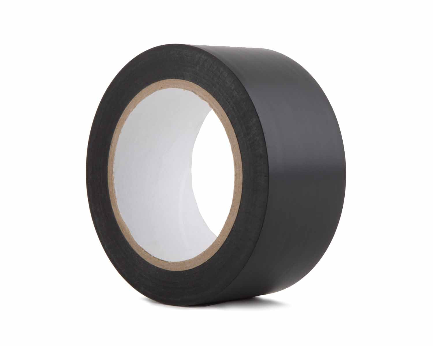LMKPVCDFMB - Le Mark PVC Dance Floor Marking Tape 50mmx33m (3inch Core) MATT BLACK Image 1
