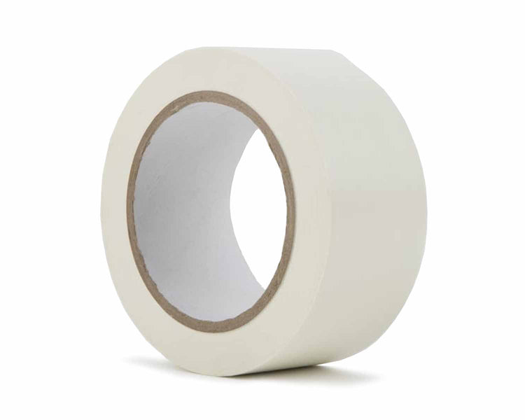 LMKPVCDFMW - Le Mark PVC Dance Floor Marking Tape 50mmx33m (3inch Core) MATT WHITE Image 1