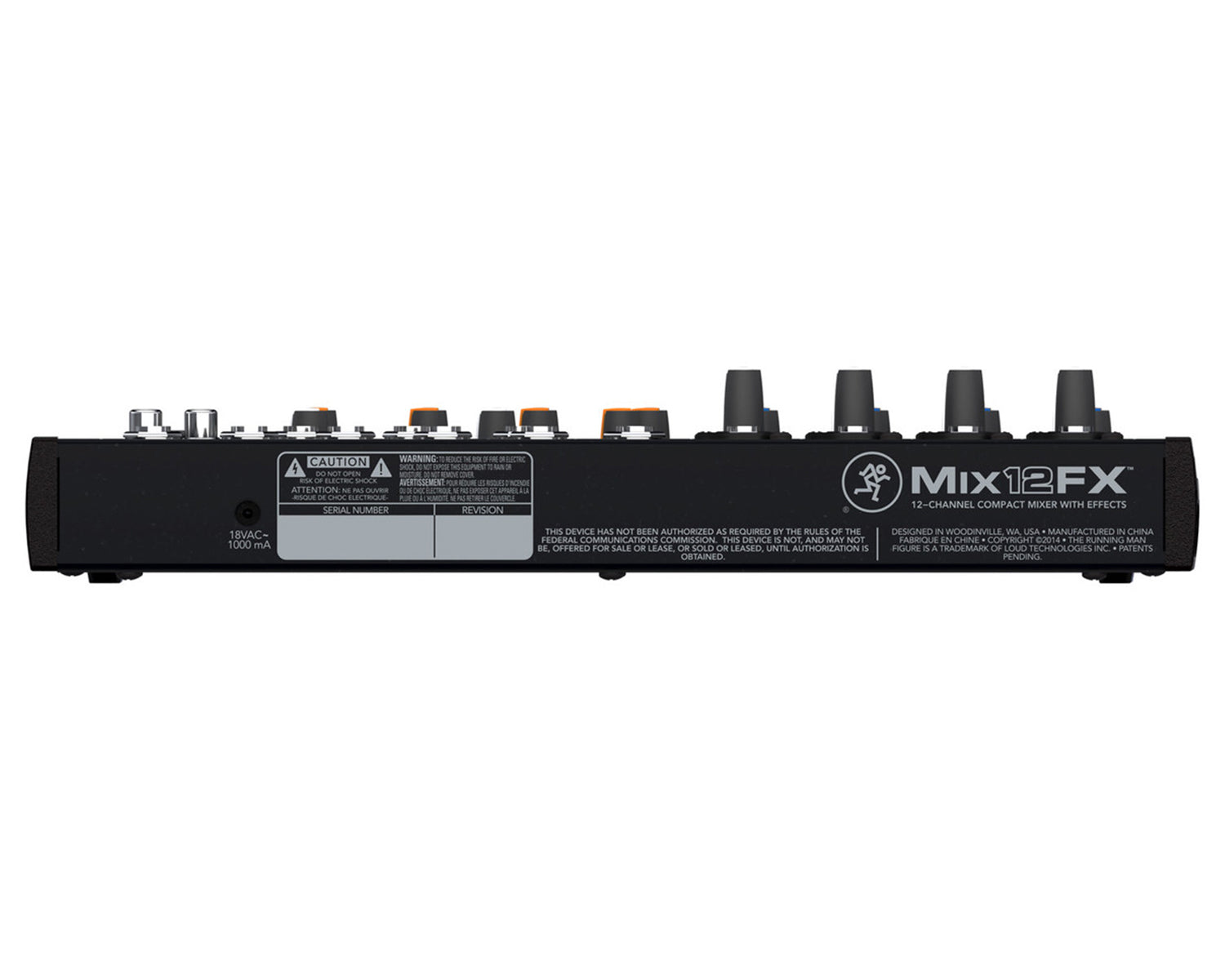 MACMIX12FX - Mackie Mix12FX 12ch Compact Effects Mixer 4 Mic or Line and 4 Stereo Input  Image 4