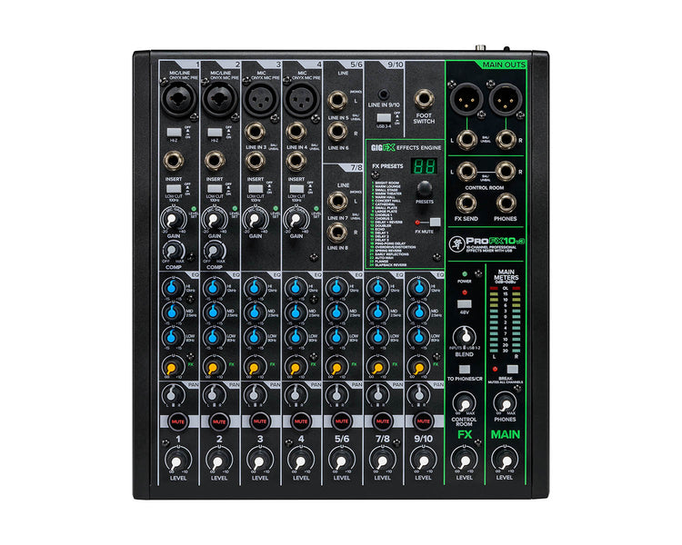 MACPROFX10V3 - Mackie ProFX10v3 10ch Professional Effects Mixer with USB  Image 1