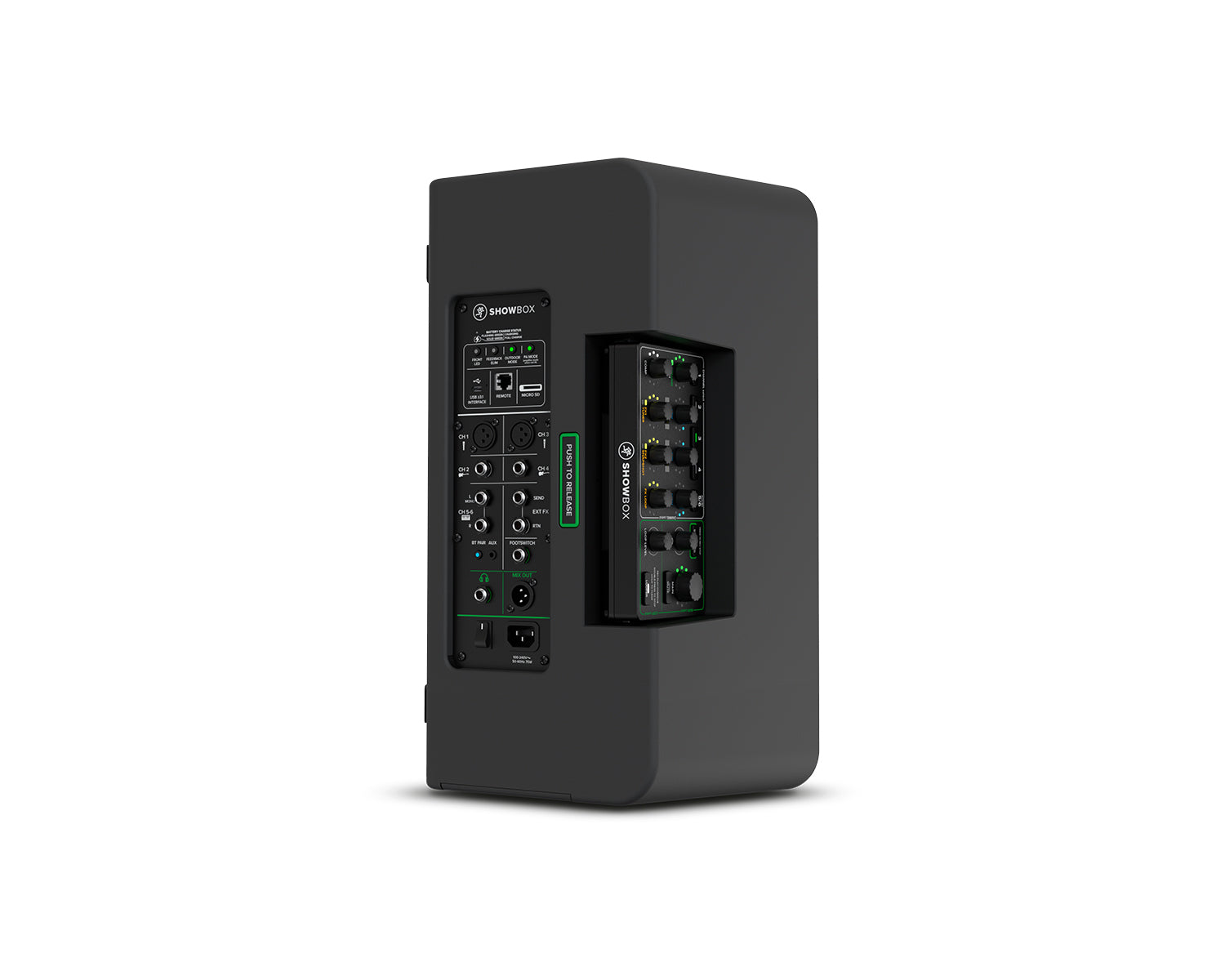 MACSHOWBOX - Mackie Showbox 8inch Battery Powered Loudspeaker with 6 Ch Mixer or Controller Image 5