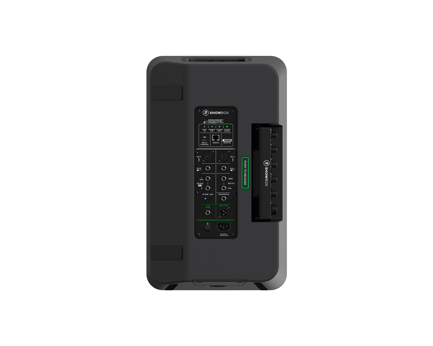 MACSHOWBOX - Mackie Showbox 8inch Battery Powered Loudspeaker with 6 Ch Mixer or Controller Image 6