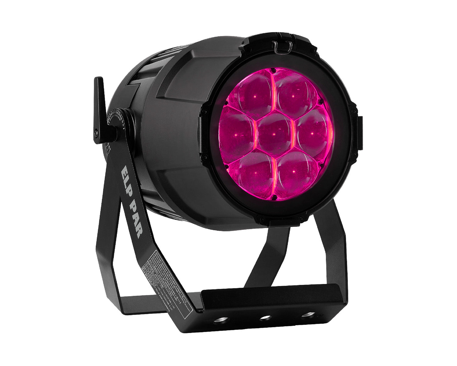 MAR1910 - Martin Professional ELP PAR Static 7x40W RGBW LED PAR Fixture 4.2 58degree Zoom Blk Image 1