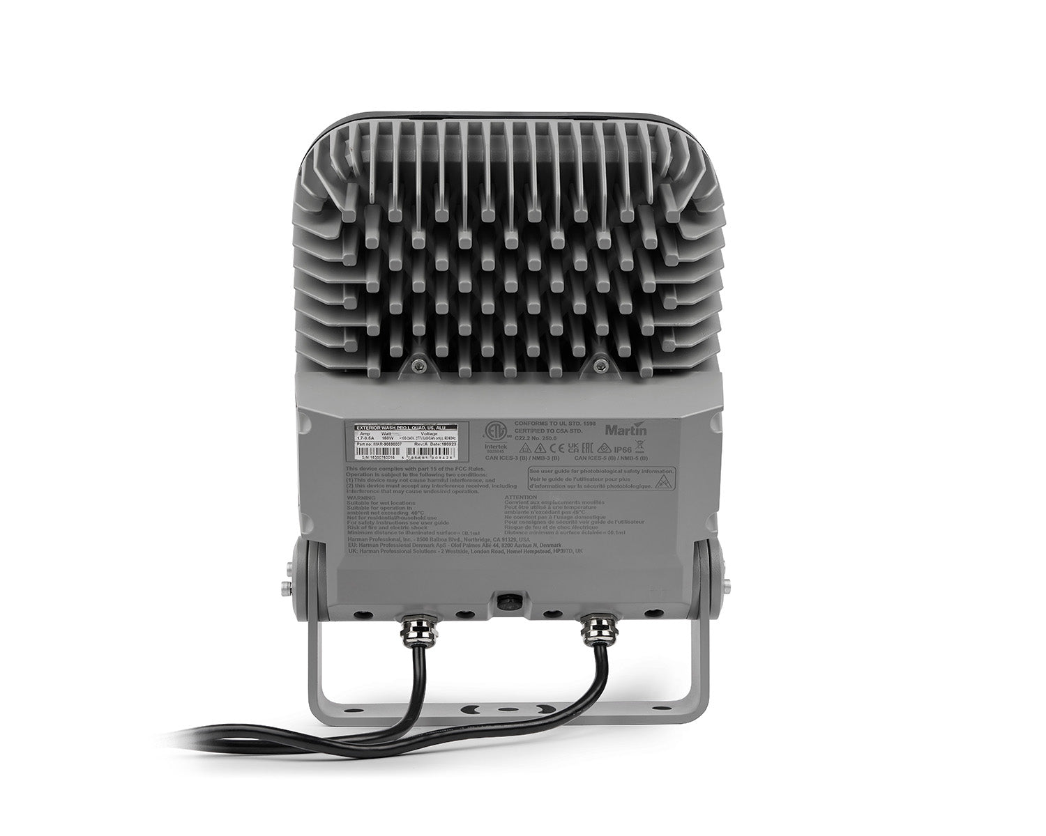 MAR1969 - Martin Professional Exterior Wash Pro L QUAD 16xRGBW LEDs Aluminium IP66 Grey Image 5