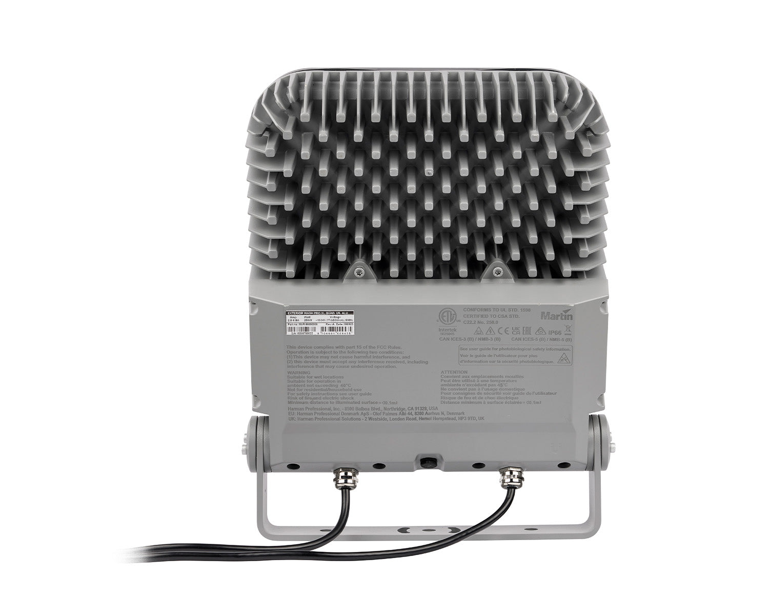 MAR1977 - Martin Professional Exterior Wash Pro XL QUAD 25xRGBW LEDs Aluminium IP66 Grey Image 5