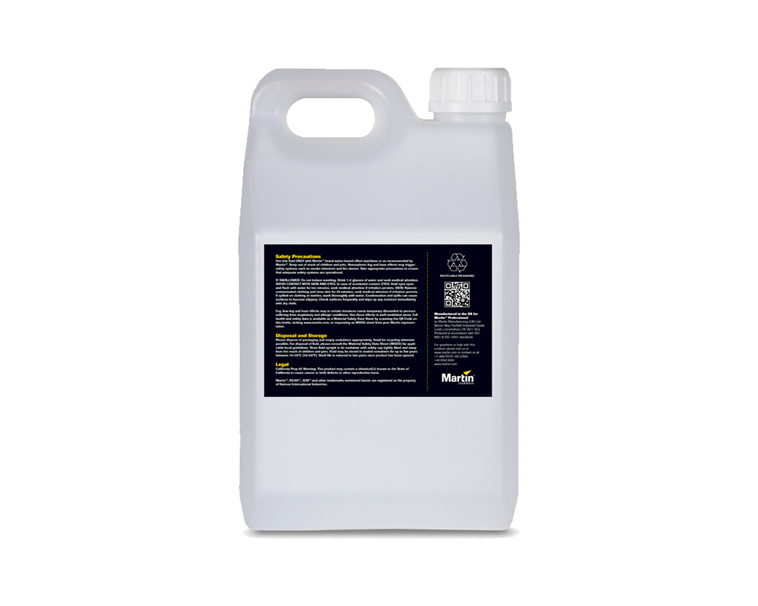 MARRFF45 - Martin Professional Rush Fog Fluid  Box of 4 x 5 Litre Bottles Image 2